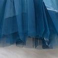 thumbnail image 6 of STETMN Women's Maxi Tulle Skirts Ruffle Flowy Hem Skirt Elastic Waist Tiered Swing Elegant Skirt, 6 of 8