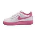 thumbnail image 4 of Nike Air Force 1 Leather GS Girls Shoes Size 4.5, Color: White/Magic Flamingo, 4 of 6