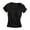 Black, variant on Women’s Pajama Top U-Neck Short Sleeve Loungewear T-Shirt Breathable Nightwear Casual Sleep Blouse