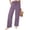 #0497-Purple, variant on Linen Pants Women Elastic Drawstring Waist Patch Side Pocket Loose Fit Wide Leg Pants Coastal Shopping Cool Touch Pants for Women Gift