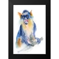 thumbnail image 2 of Shefranov, Olga 13x18 Black Modern Framed Museum Art Print Titled - Blue Monkey, 2 of 5