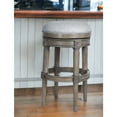 thumbnail image 2 of HomeRoots 550092 31 in. Solid Wood Swivel Backless Bar Height Bar Chair, Gray, 2 of 5