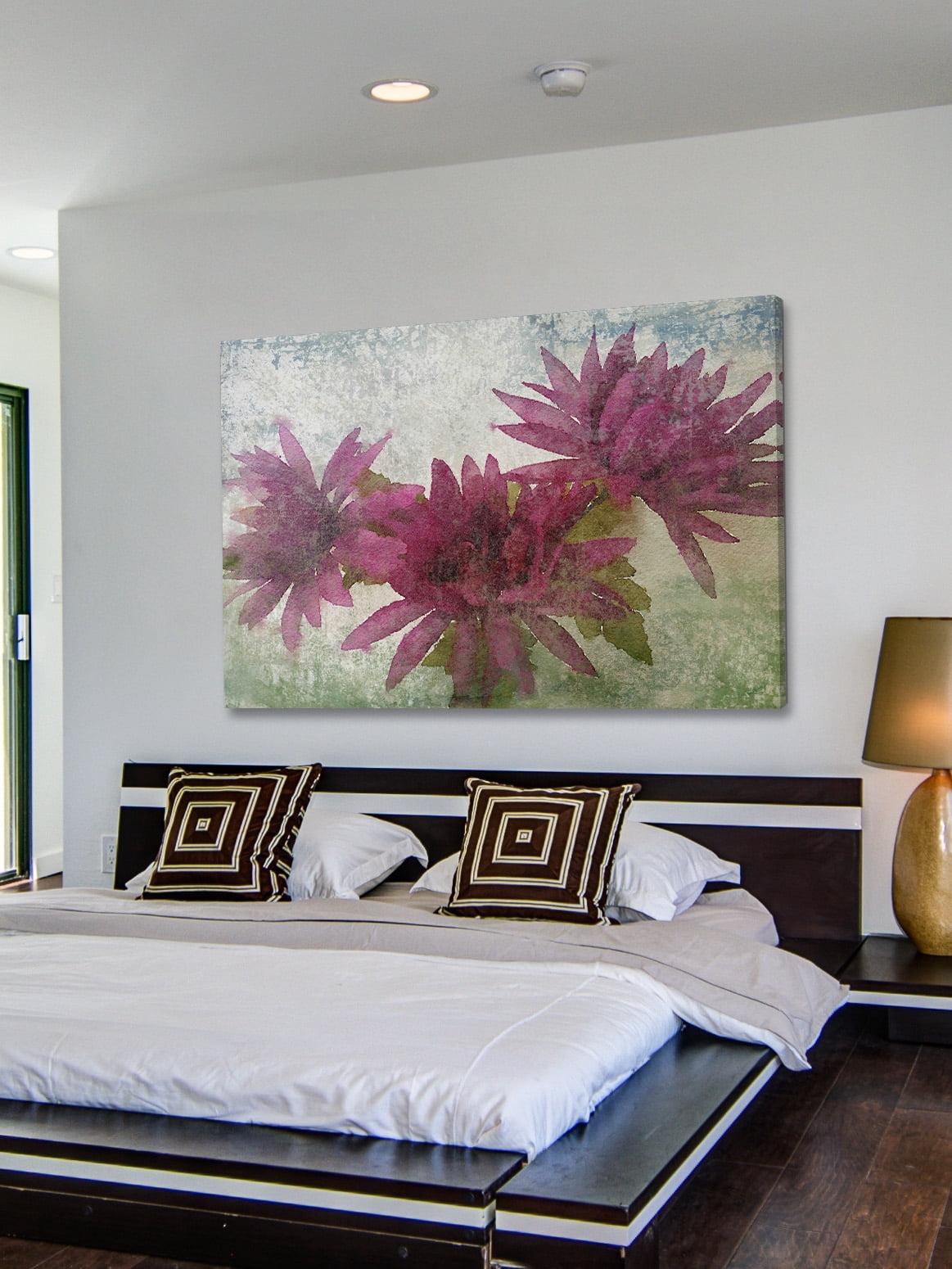 "Watercolor Garden 3" Painting Print on Wrapped Canvas