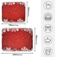 thumbnail image 4 of Christmas Dish Drying Mat Snowy Christmas Dish Drainer Mat for Kitchen Counter 16 x 18 Inch Winter Absorbent Microfiber Dishes Pad, 4 of 8