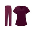 thumbnail image 4 of Uniforme de enfermera para mujer, pantalones de manga corta transpirables para SPA Beauty XXL jinwen uniforme de enfermera, 4 of 8