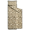 thumbnail image 2 of Brown Dog Paw Footprint Bone Toddler Nap Mats for Kids Preschool,Sleeping Mat Bag or Kids,Toddler Sleeping Bag,Toddler Nap Mat or Daycare, 2 of 6