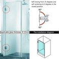 thumbnail image 4 of Bisagra de puerta de ducha de vidrio,Bisagras para puertas de vidrio,Bisagras de gabinete de 90 grados de acero inoxidable resistente de pared a vidrio,Ducha sin marco, 4 of 5