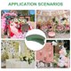 thumbnail image 2 of ColoMX Centro de mesa para bodas con flores de barro, espuma floral en forma de media luna para arreglos florales, base para arreglos florales artificiales., 2 of 7