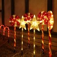 thumbnail image 4 of Solar Big Plate Lollipop Light Outdoor Waterproof LED Christmas Candy Light Holiday Decoration Lawn Light Atmosphere Light, 4 of 5