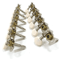 thumbnail image 2 of 4X 12 Strings Acoustic Guitar Tuning Pegs Chrome Plated Machine Heads 6L 6R Acoustic Guitar Instruments Accessory Part,8 x Guitar Tuner,Silver, 2 of 8