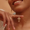 thumbnail image 2 of CFIOZYOS Cross Necklace Faith Pendant 14K Plated Dainty Chain Minimalist Simple Tiny God Lords Prayer Religious Jewelry, 2 of 5