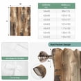thumbnail image 6 of Brown Abstract Balloon Curtains for Bedroom/Front Door/Bathroom, Vintage Geometric Gradient Oil Painting Modern Tie Up Curtains 63 Inch Length Kitchen Curtains Shades for Windows 46"x63", 6 of 8