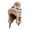 Khaki, variant on Women Winter Trapper Hat Fleece Lined Knit Earflap Hat with Snowflake Isle Pattern Windproof Warm Hat for Cold Weather Skiing