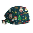 thumbnail image 2 of Multicolor Adjustable Working Cap with Button Polyester Adjustable Surgical Cap with Buttons & Sweatband, Medical Head Cover for Nurses, Doctors One Size, 2 of 4