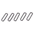 thumbnail image 1 of lionlar 5pcs Stainless Steel Rings Nylon Strap Watchband Buckle Accessory18mm-24mm - Black 22mm, 1 of 6