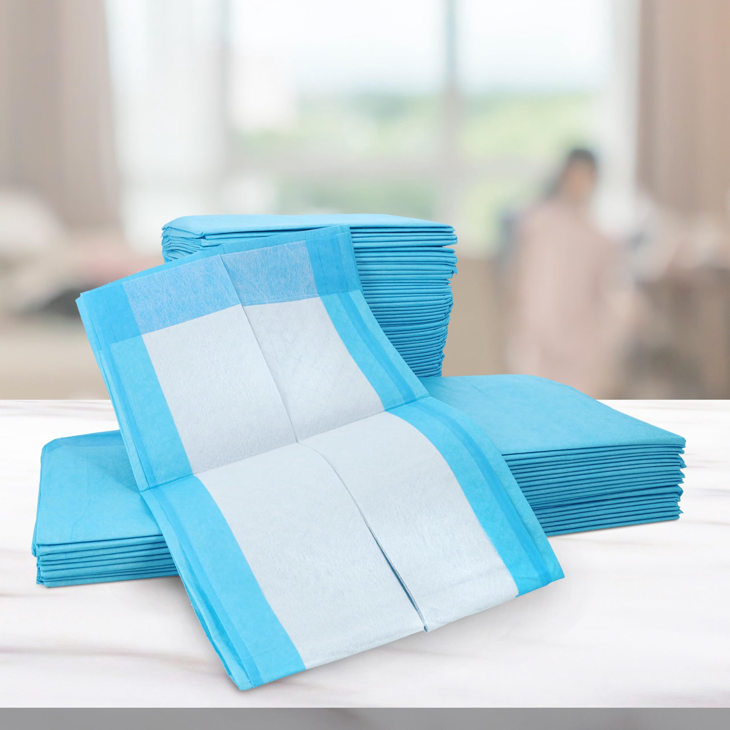 Henry Schein Disposable Underpads 23'' x 24'' (200-Count) Incontinence Pads, Bed Covers, Puppy Training | Thick, Leak Protection for Kids, Adults, Elderly | Liquid, Urine, Accidents