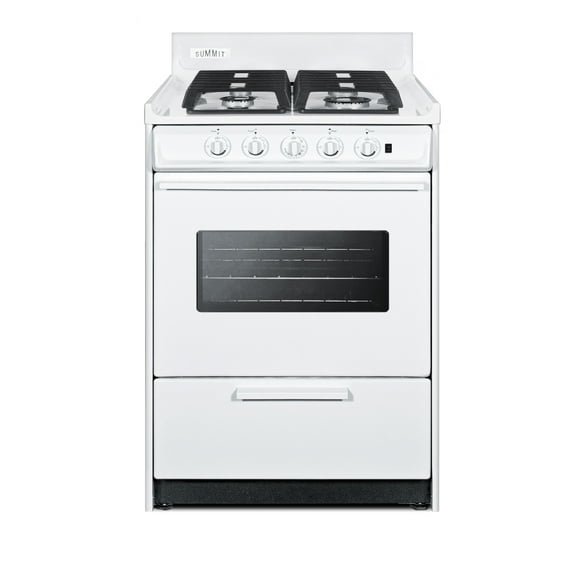 24" Wide Gas Range, Sealed Burners