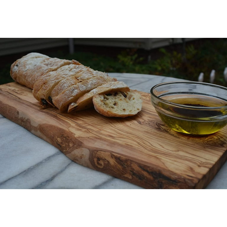3-Piece Olive Wood Cheese Knife Set with Acacia Cheese Board
