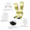 thumbnail image 3 of Rateoe Sunflowers On A Yellow Background Pattern Women’s Knee High Crew Socks,Trouser Socks Comfortable, Breathable, Moisture-Wicking and Soft, 3 of 6