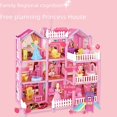 thumbnail image 4 of Magical Princess Castle Villa: 472-Piece DIY Building Set for Girls with Light-Up Feature, Interactive Pretend Play, Educational & Safe Plastic/Rubber Material, Ideal Birthday Gift for Kids Under 6 -, 4 of 5