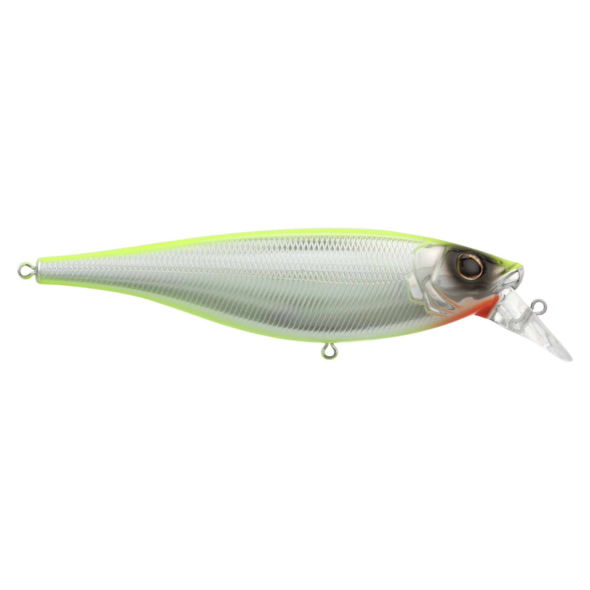 Berkley Juke Saltwater, 5 in, Crankbaits, Chrome/Chartreuse (1 Count)