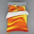 thumbnail image 2 of Ambesonne Orange Bedding Set 3 Pcs, Abstract Digital Waves, Twin XL, Burnt Orange, 2 of 3