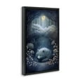 thumbnail image 4 of Stupell Industries Mystic White Wolf Landscape Painting Black Floater Framed Art Print Wall Art, 17 x 25, 4 of 10