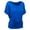 Blue, variant on Aboser Short Sleeve Dolman Tops for Women Summer Tunic Top Dressy Casual Crewneck T Shirts Trendy Ruched Basic Shirt Loose Fit Plain Tshirts