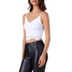 thumbnail image 4 of INSPIRAR CHIC Top de tanque recortado sin mangas con encaje Y2K para mujer XL blanco, 4 of 6