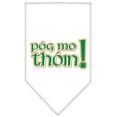 thumbnail image 1 of Pog Mo Thoin Sérigraphie Bandana Blanc Grand, 1 of 1