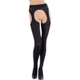 thumbnail image 6 of Cortina 100 Den Strip Panty Suspender Tights, 6 of 8