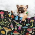 Qekee Bright Mushrooms Print Pet Blankets Super Soft Fluffy Premium Pet