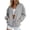 Light Gray, variant on Ymyiu Womens Sweatshirt Womens Snap Sweatshirts Jackets Long Sleeve Casual Loose Outwear with Pockets(Wine, S)