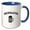 Blue/White, variant on 3drose, Brewmaster, 11oz Two-tone Black Mug