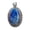 lapis-lazuli, variant on Pure 925 Sterling Silver Pendant For Men Women, Genuine Dendritic Opal Cabochon Oval White Gemstone Unique Handcrafted Pendant For Her Him