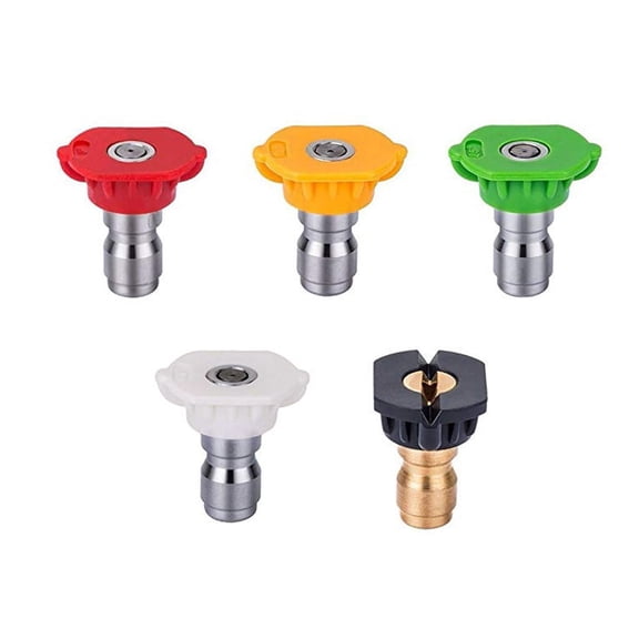 5PC Pressure Washer Tips, Universal Pressure Washer Nozzle Tips Set, 1/4 Inch Quick Connect Nozzles, Multiple Degree Washer Nozzle, Quick Connect High Pressure Nozzles, Power Washer Cleaning Nozzle