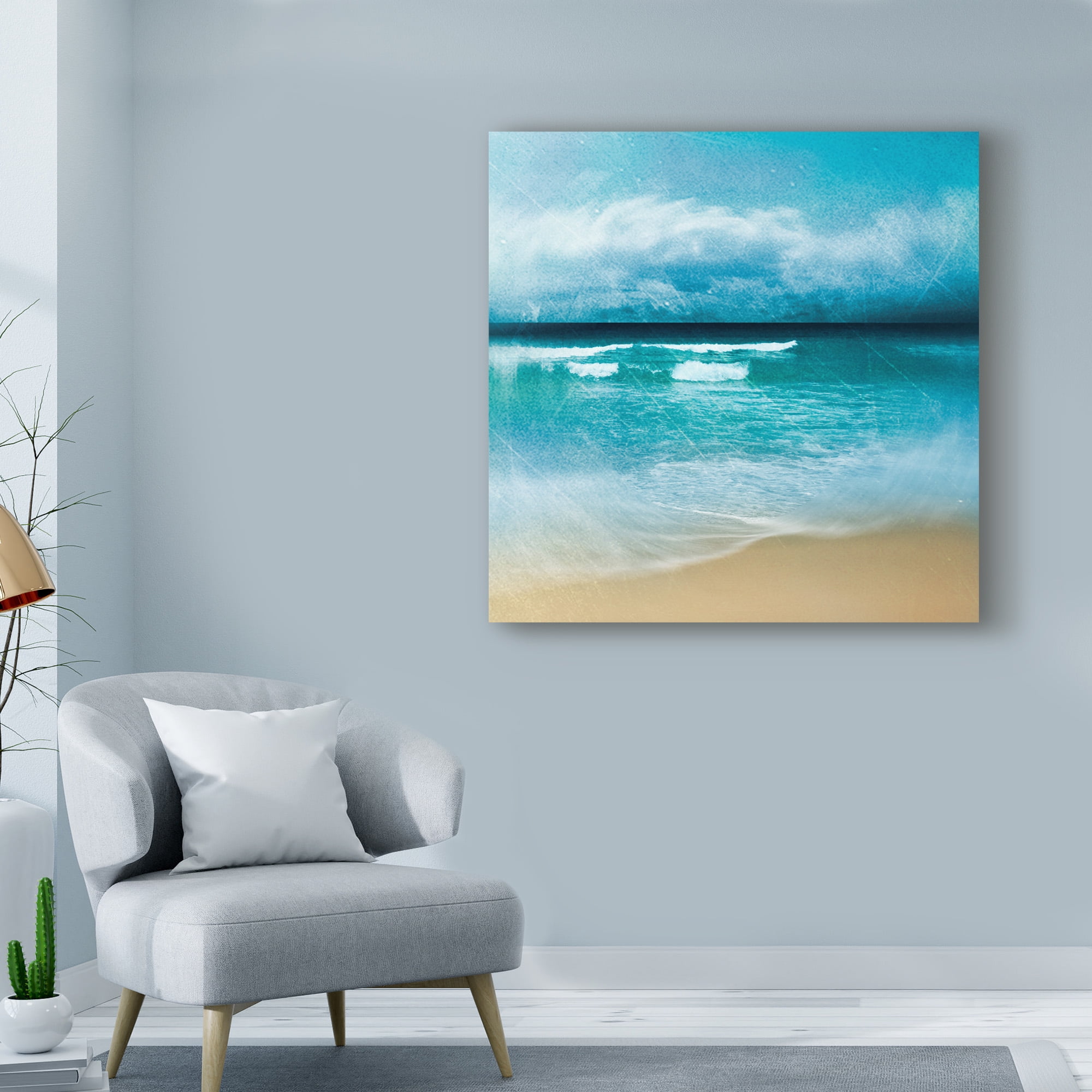 Trademark Fine Art 'Ocean Movement I' Canvas Art by Emily Robinson