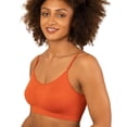 thumbnail image 3 of Coobie Seamless Bras for Women No Underwire Scoopneck Cami Bra 9012, Tiger Lily,One Size, 3 of 7