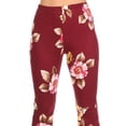 thumbnail image 5 of Women's High Waisted Print Soft Stretch Palazzo Flare Pants Pants, 5 of 6
