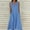 Blue, variant on Dresses For Women Sevevn Women's Summer Casual Dress Gradual Sleeveless Neck V-Neck Long Dress