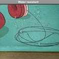 thumbnail image 6 of Ambesonne Indie Place Mats Set of 4, Cool Pink Retro Earphones, Standard Size, Turquoise Ruby Pale Pink, 6 of 6