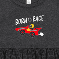 thumbnail image 4 of Inktastic Born to Race Red Race Car Girls Baby Dress, 4 of 5