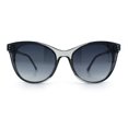 thumbnail image 5 of Womens Oversized Cat Eye Horn Rim Inset Lens Sunglasses Slate - Smoke, 5 of 8