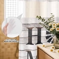 thumbnail image 2 of No Hook Shower Curtain with Built-in Rings - Vintage Windmill HOME Washable Waterproof Fabric Bathroom Curtains for Hotel,Rentals, 66 X 72 Inch Long , Rustic Farmhouses Wood, 2 of 9