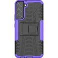 thumbnail image 3 of Case for Samsung Galaxy S22 Plus (Not S22), Tyre Pattern Design Hybrid TPU+PC Material Double Layer Protection Shockproof Cover with Kickstand Phone Case for Samsung Galaxy S22 Plus XC Purple, 3 of 14