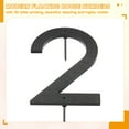 thumbnail image 3 of 8 Inch House Numbers, House Address Numbers Sign Large Floating House Numbers Modern House Numbers with Screws for Outside Door Wall Street, Black, 2, 3 of 6