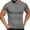 Gray, variant on ZCFZJW Muscle T-Shirts for Men Slim Fit Short Sleeve Ribbed Knit Golf Shirts Lightweight Quick Dry Beach Shirts Casual Stylish Clothes Army Green XXL
