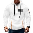 thumbnail image 1 of Sudadera con capucha para hombre, informal, con estampado, deportiva, de manga larga, blusa de poliéster, 1 of 4