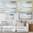 thumbnail image 4 of Designart "Taupe And Azure Simplified Seashore Line I" Beach Floater Framed Canvas Wall Art, 4 of 5