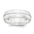 thumbnail image 1 of SS 7mm Polished Fancy Band Size 7 Size 7, 1 of 3